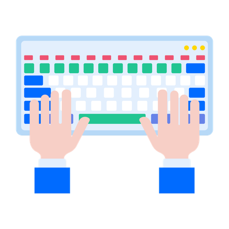 Saisie au clavier  Illustration