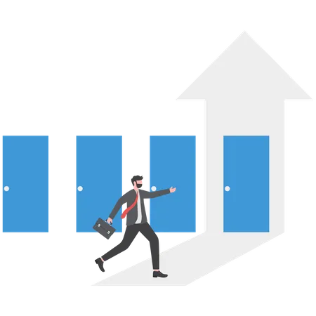 Entrer dans de nouvelles opportunités  Illustration