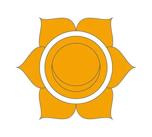 Sakralchakra Svadhisthana-Symbol  Illustration