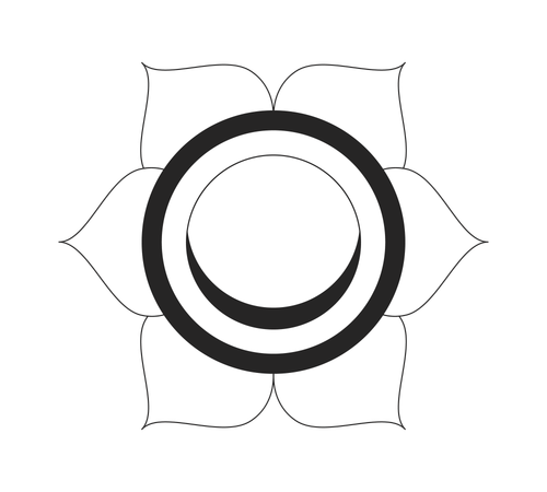 Sakralchakra Svadhisthana-Symbol  Illustration