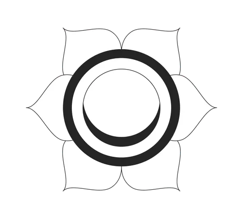 Sakralchakra Svadhisthana-Symbol  Illustration