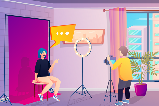 La sala del blogger  Ilustración