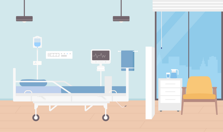 Sala de descanso do paciente  Ilustração