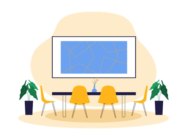 Sala de jantar  Ilustração