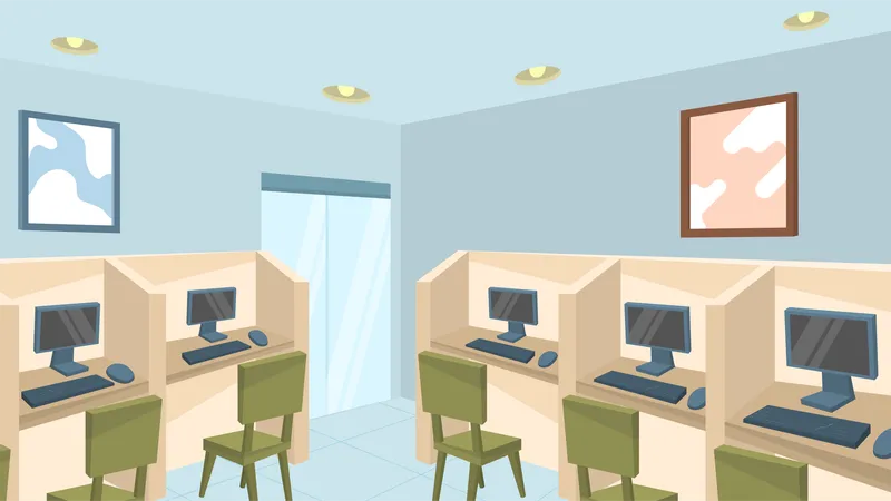 Sala de testes on-line  Illustration