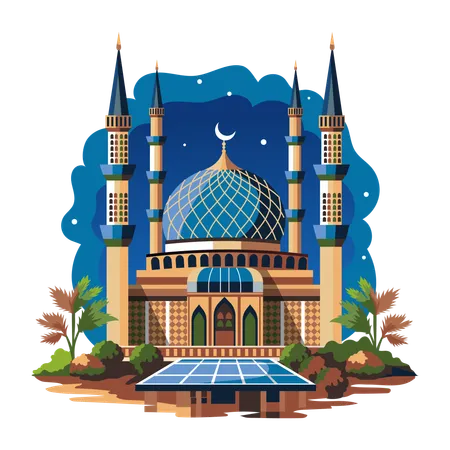 Salahuddin Mosque  Illustration