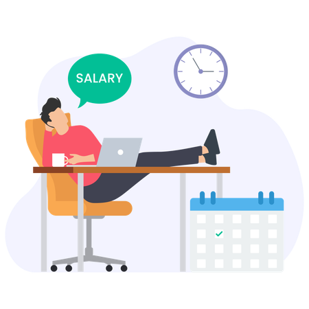 Date de salaire  Illustration