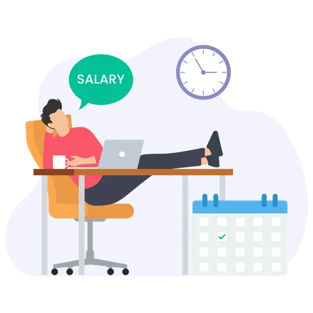 Date de salaire  Illustration