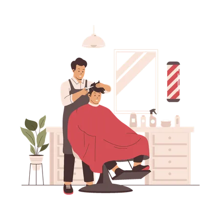 Salão de cabeleireiro  Ilustração