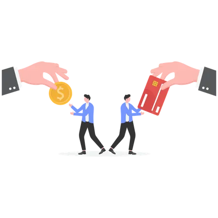 Salary Different for employees  Illustration