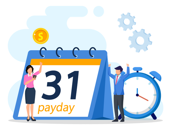 Salary Disbursement  Illustration