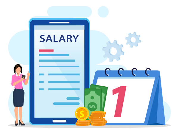 Salary Disbursement  イラスト