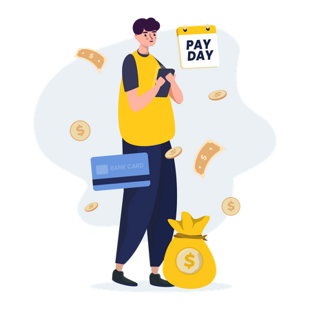 Salary payment Illustration