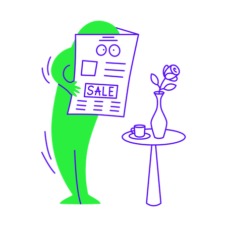 Sale advertisement  Illustration