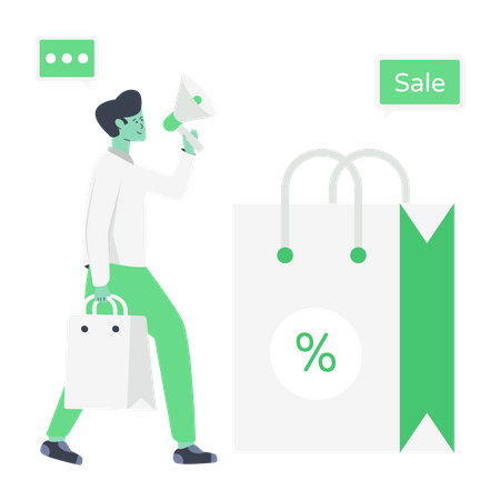 Sale Announcement  Illustration