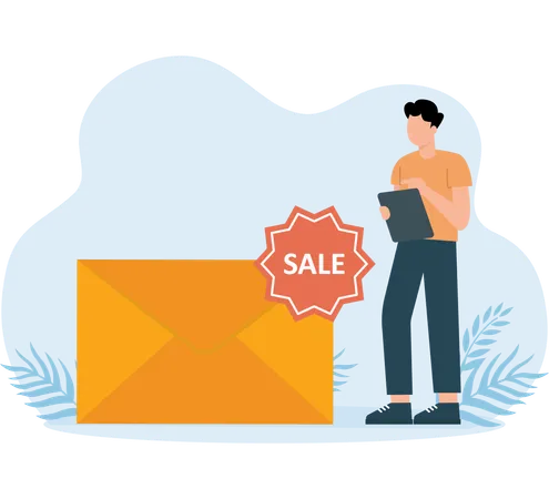 Sale email  Illustration