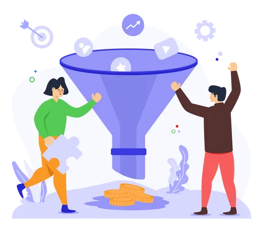 Sale Funnel  Illustration