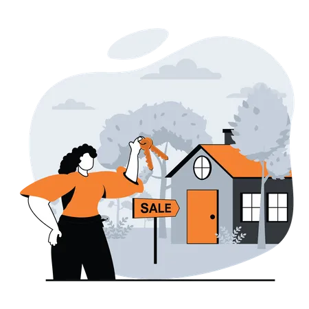Sale Home Illustration