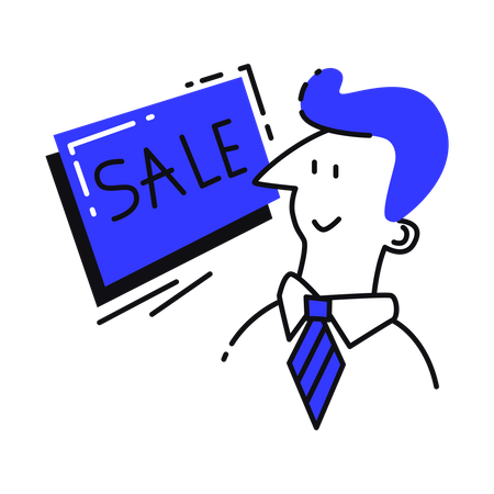 Sale Manager  Illustration