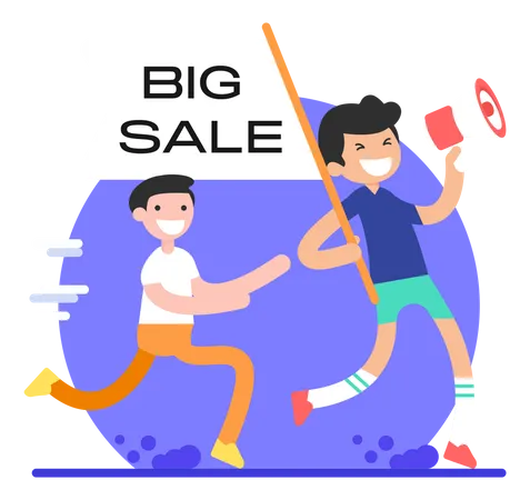 Sale Marketing Illustration
