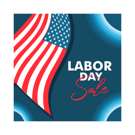 Sale on Labor Day  Illustration