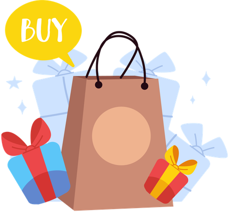 Sale shopping of clothes  Illustration