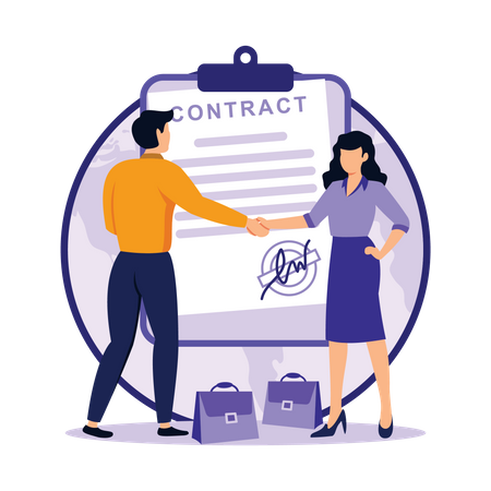 Sales contract term Illustration