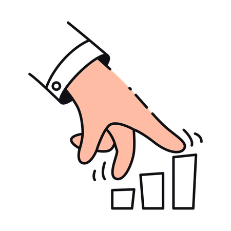 Sales Growth Chart  Illustration