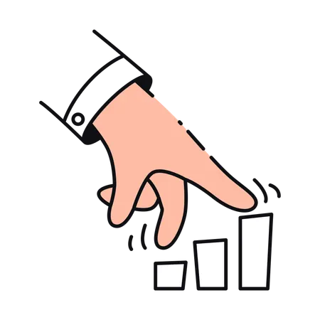Sales Growth Chart  Illustration
