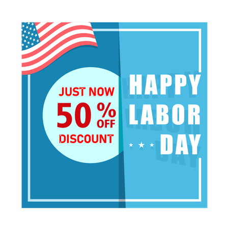 Sales marketing advertisement for Labor Day  Illustration