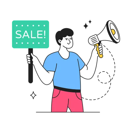 Sales Promotion  Illustration