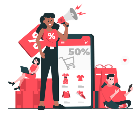 Sales Promotion  Illustration