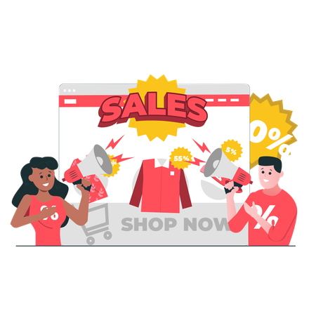 Sales Promotion  Illustration