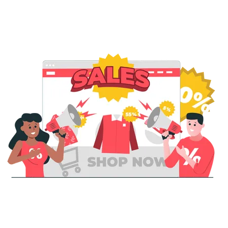 Sales Promotion  Illustration