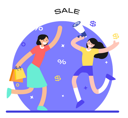 Sales Promotions Illustration