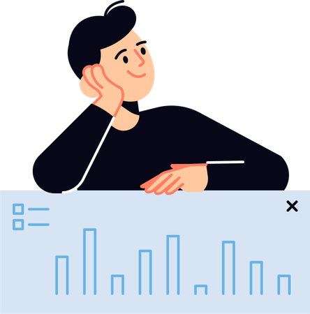 Sales Report  Illustration