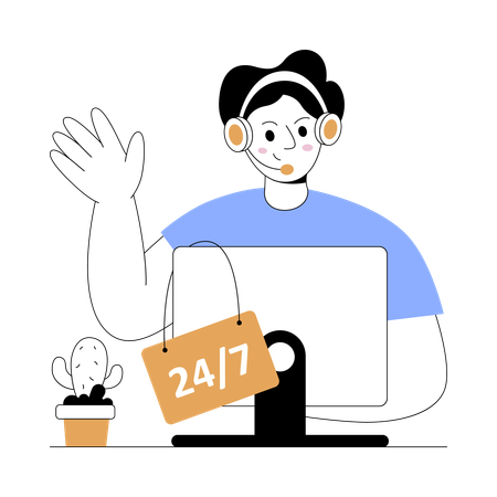 Sales Service provided by agent  Illustration