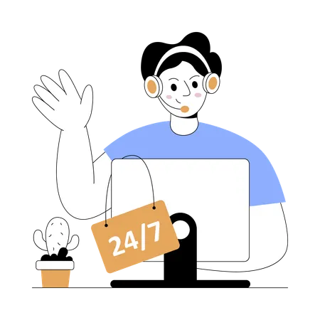 Sales Service provided by agent  Illustration