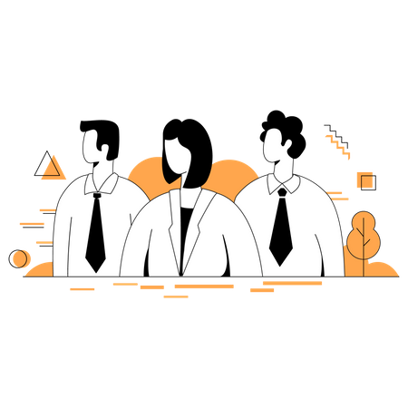 Sales Team  Illustration