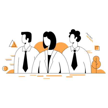 Sales Team  Illustration