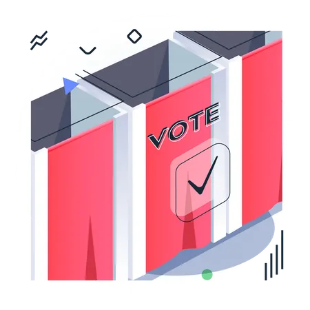 Salle de vote  Illustration