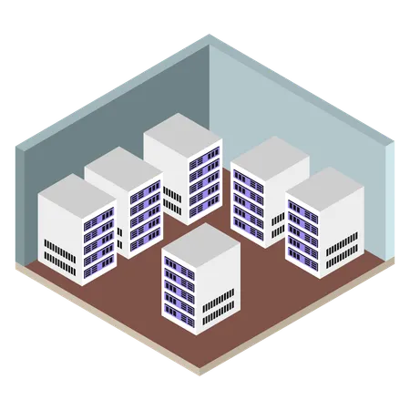 Salle réseau  Illustration