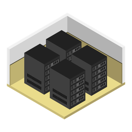 Salle des serveurs  Illustration