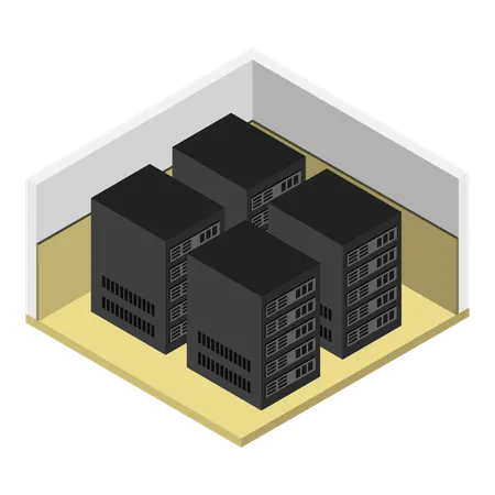 Salle des serveurs  Illustration