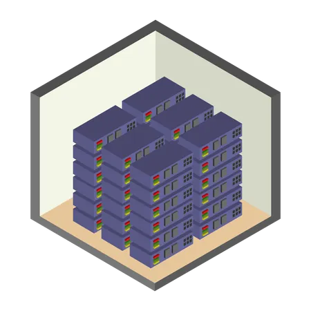 Salle des serveurs  Illustration