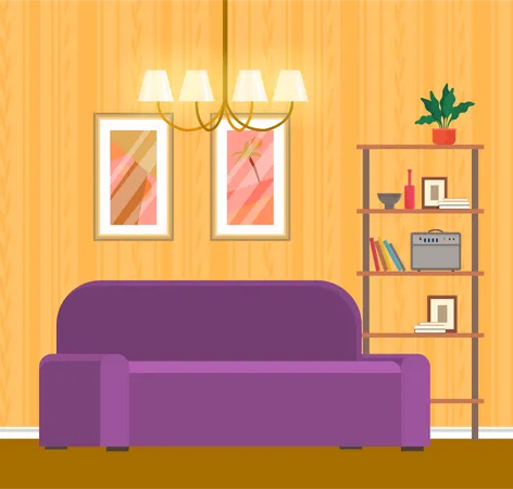 Sala de estar  Ilustración