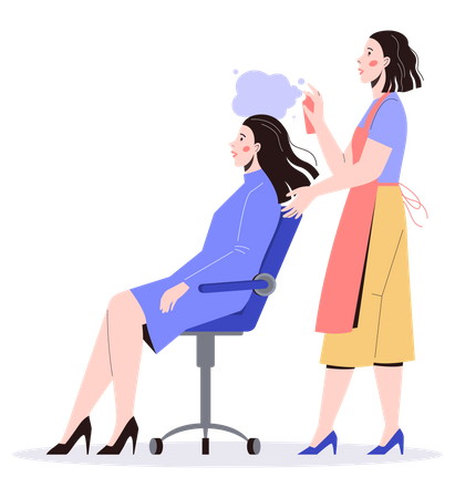 Salon de beauté  Illustration