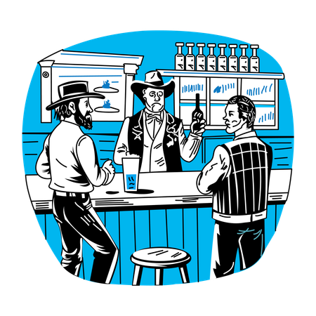 Saloon Bar  Illustration