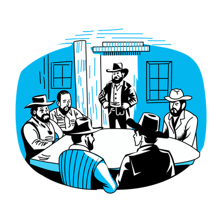 Saloon Table  Illustration