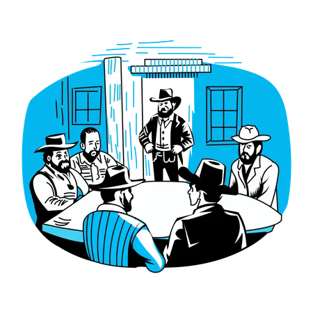 Saloon Table  Illustration